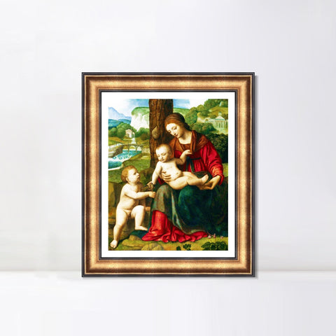 INVIN ART Framed Canvas Art Giclee Print Series#105 by Leonardo da Vinci Wall Art Living Room Home Office Decorations