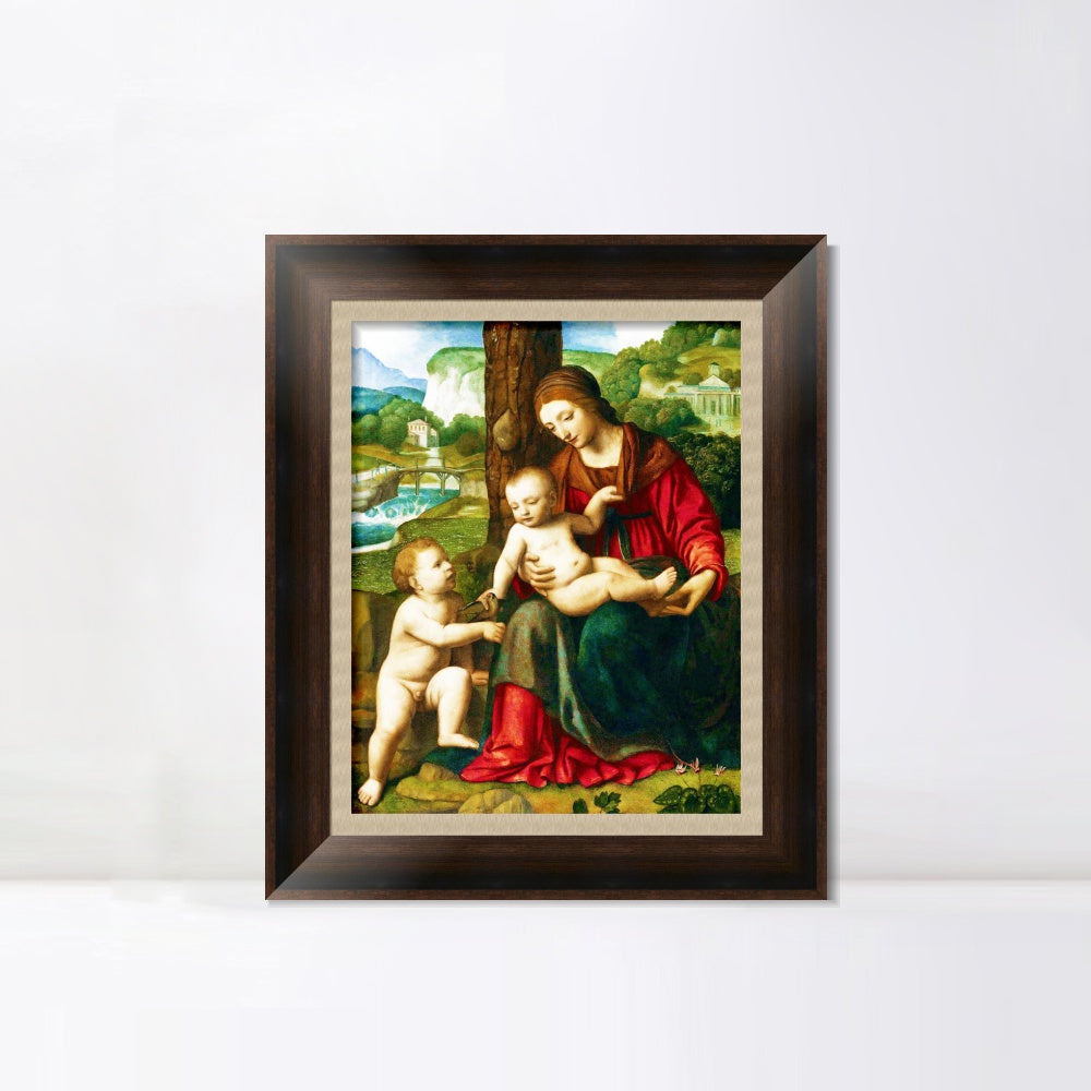 INVIN ART Framed Canvas Art Giclee Print Series#105 by Leonardo da Vinci Wall Art Living Room Home Office Decorations
