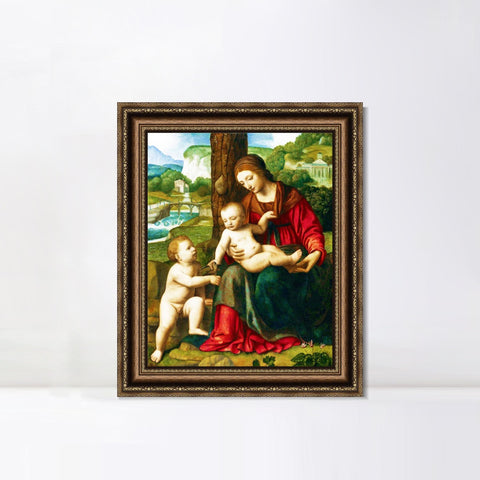 INVIN ART Framed Canvas Art Giclee Print Series#105 by Leonardo da Vinci Wall Art Living Room Home Office Decorations