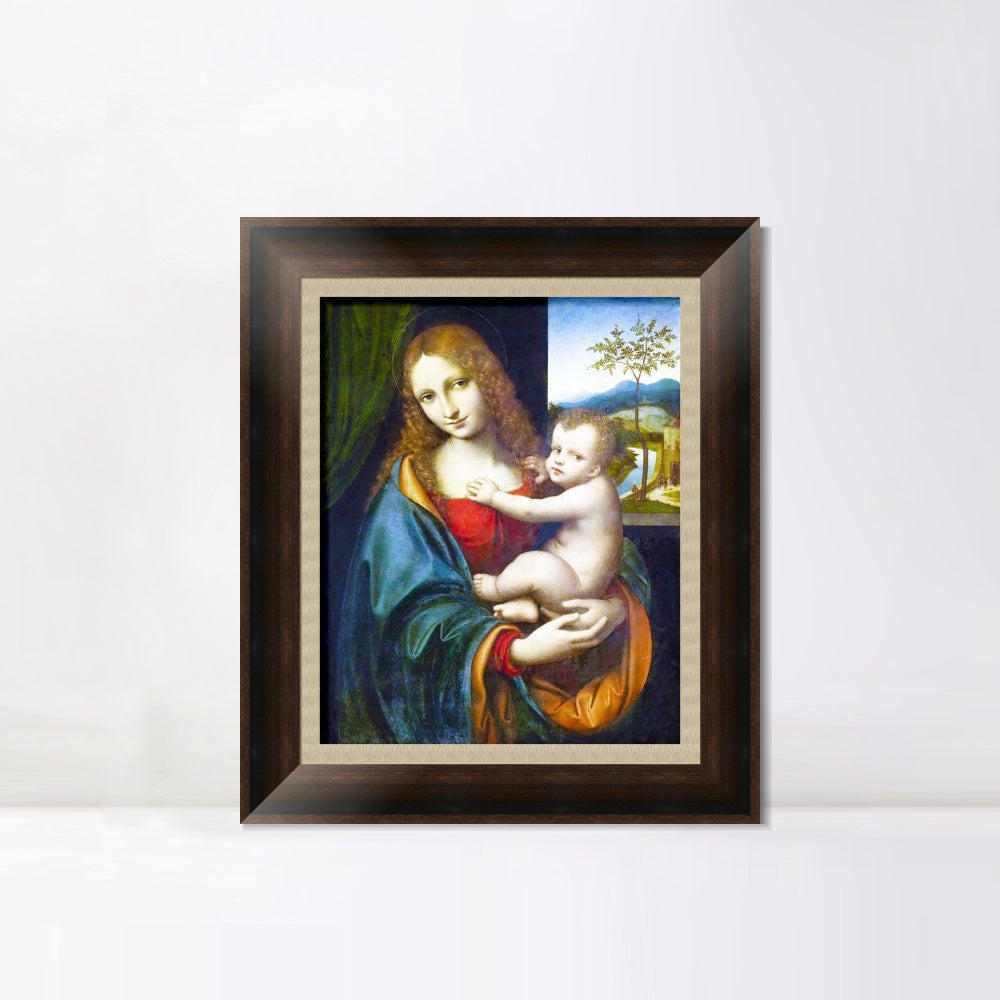 INVIN ART Framed Canvas Art Giclee Print Series#106 by Leonardo da Vinci Wall Art Living Room Home Office Decorations