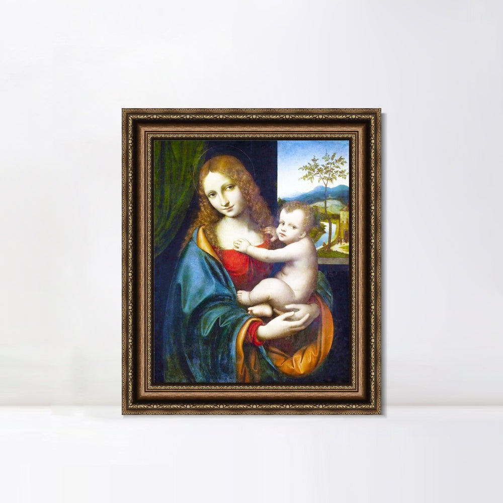 INVIN ART Framed Canvas Art Giclee Print Series#106 by Leonardo da Vinci Wall Art Living Room Home Office Decorations