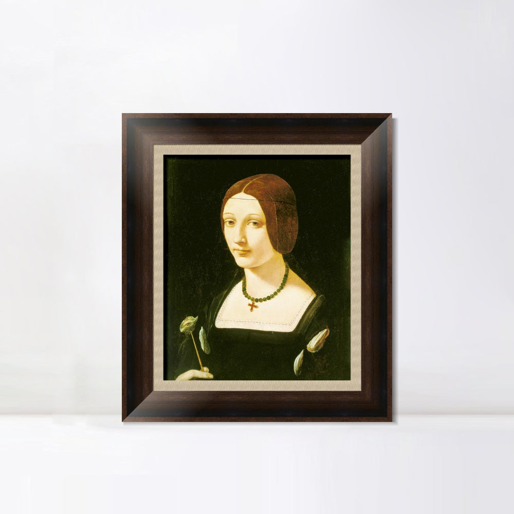 INVIN ART Framed Canvas Art Giclee Print Series#107 by Leonardo da Vinci Wall Art Living Room Home Office Decorations