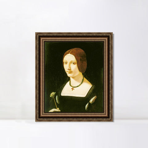 INVIN ART Framed Canvas Art Giclee Print Series#107 by Leonardo da Vinci Wall Art Living Room Home Office Decorations