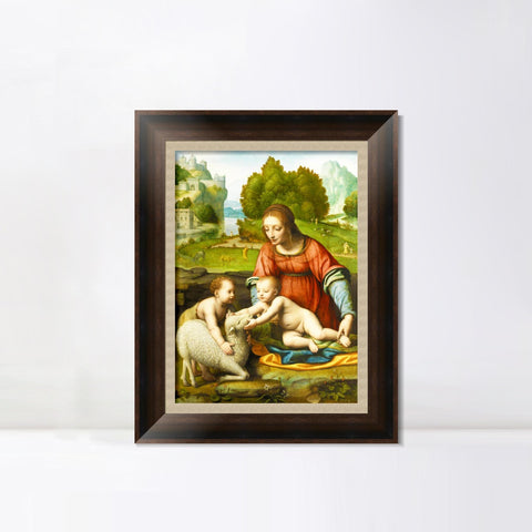 INVIN ART Framed Canvas Art Giclee Print Series#108 by Leonardo da Vinci Wall Art Living Room Home Office Decorations