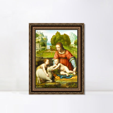 INVIN ART Framed Canvas Art Giclee Print Series#108 by Leonardo da Vinci Wall Art Living Room Home Office Decorations