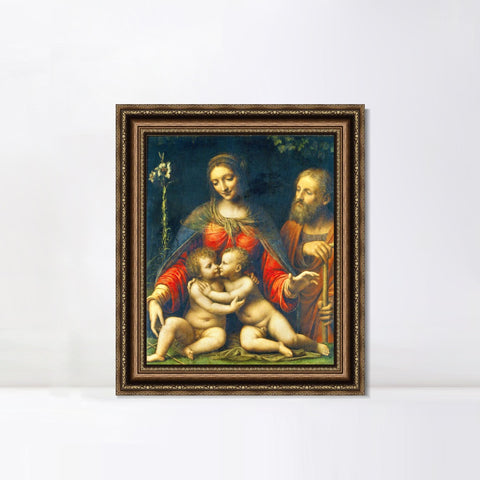 INVIN ART Framed Canvas Art Giclee Print Series#113 by Leonardo da Vinci Wall Art Living Room Home Office Decorations