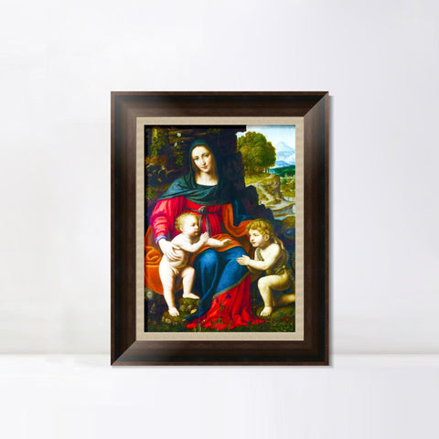 INVIN ART Framed Canvas Art Giclee Print Series#119 by Leonardo da Vinci Wall Art Living Room Home Office Decorations