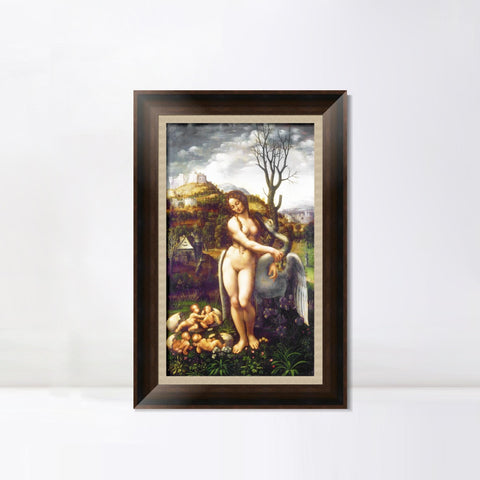 INVIN ART Framed Canvas Art Giclee Print Series#121 by Leonardo da Vinci Wall Art Living Room Home Office Decorations