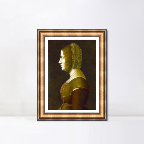 INVIN ART Framed Canvas Art Giclee Print Series#122 by Leonardo da Vinci Wall Art Living Room Home Office Decorations