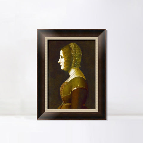 INVIN ART Framed Canvas Art Giclee Print Series#122 by Leonardo da Vinci Wall Art Living Room Home Office Decorations