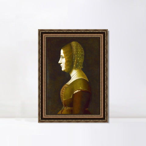 INVIN ART Framed Canvas Art Giclee Print Series#122 by Leonardo da Vinci Wall Art Living Room Home Office Decorations