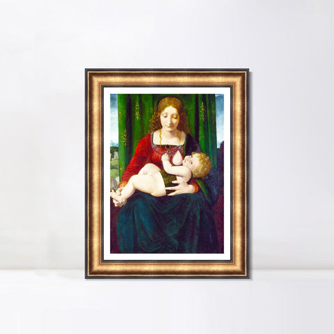 INVIN ART Framed Canvas Art Giclee Print Series#123 by Leonardo da Vinci Wall Art Living Room Home Office Decorations