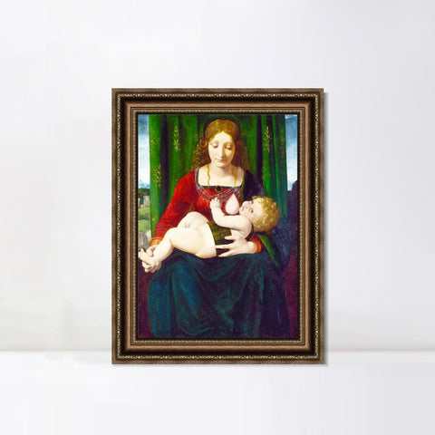 INVIN ART Framed Canvas Art Giclee Print Series#123 by Leonardo da Vinci Wall Art Living Room Home Office Decorations