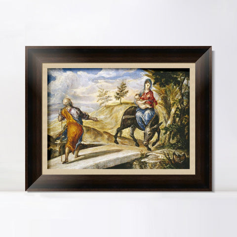 INVIN ART Framed Canvas Art Giclee Print Series#019 by El Greco Wall Art Living Room Home Office Decorations