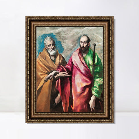 INVIN ART Framed Canvas Art Giclee Print Series#022 by El Greco Wall Art Living Room Home Office Decorations