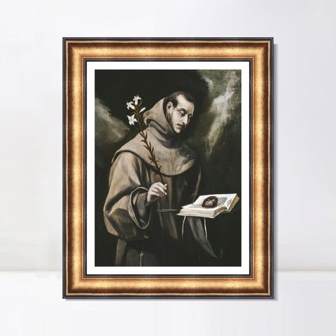 INVIN ART Framed Canvas Art Giclee Print Series#024 by El Greco Wall Art Living Room Home Office Decorations