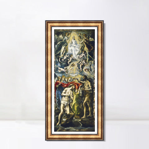 INVIN ART Framed Canvas Art Giclee Print Series#050 by El Greco Wall Art Living Room Home Office Decorations