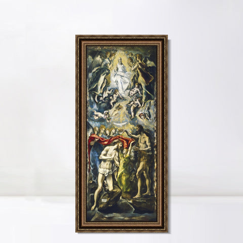 INVIN ART Framed Canvas Art Giclee Print Series#050 by El Greco Wall Art Living Room Home Office Decorations