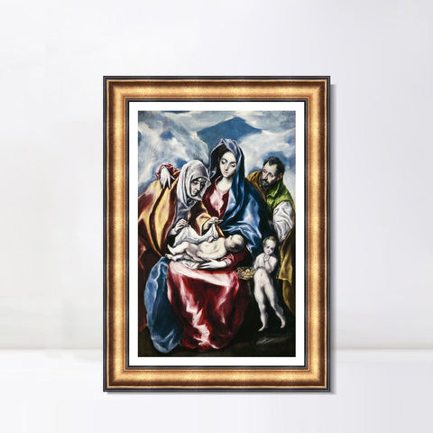 INVIN ART Framed Canvas Art Giclee Print Series#052 by El Greco Wall Art Living Room Home Office Decorations