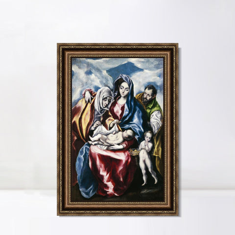 INVIN ART Framed Canvas Art Giclee Print Series#052 by El Greco Wall Art Living Room Home Office Decorations