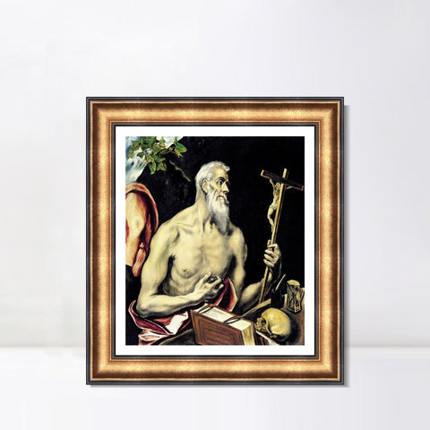 INVIN ART Framed Canvas Art Giclee Print Series#053 by El Greco Wall Art Living Room Home Office Decorations