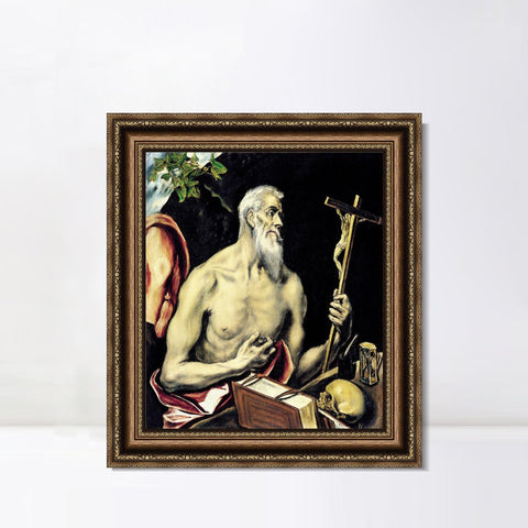 INVIN ART Framed Canvas Art Giclee Print Series#053 by El Greco Wall Art Living Room Home Office Decorations