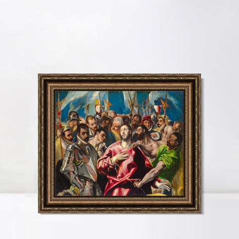 INVIN ART Framed Canvas Art Giclee Print Series#064 by El Greco Wall Art Living Room Home Office Decorations