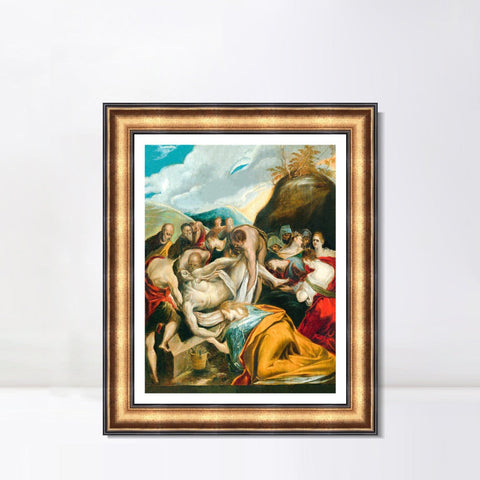 INVIN ART Framed Canvas Art Giclee Print Series#077 by El Greco Wall Art Living Room Home Office Decorations