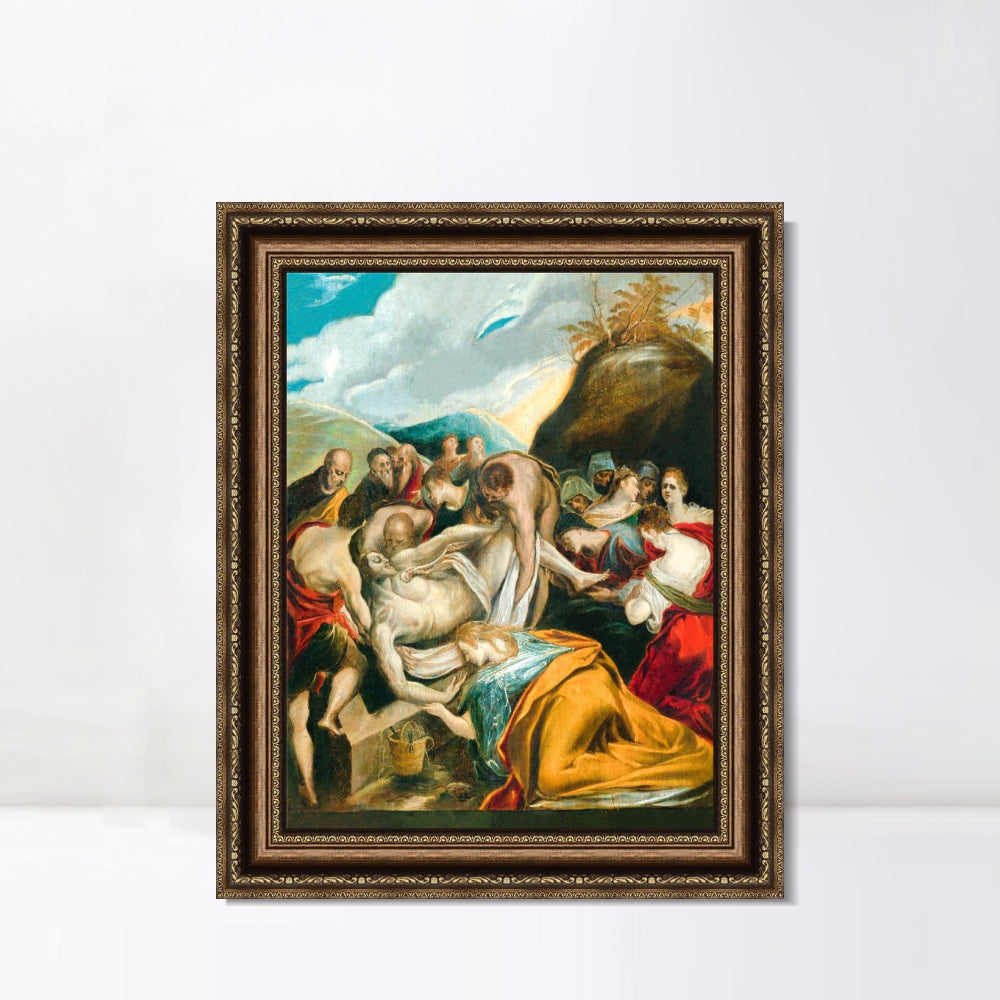 INVIN ART Framed Canvas Art Giclee Print Series#077 by El Greco Wall Art
