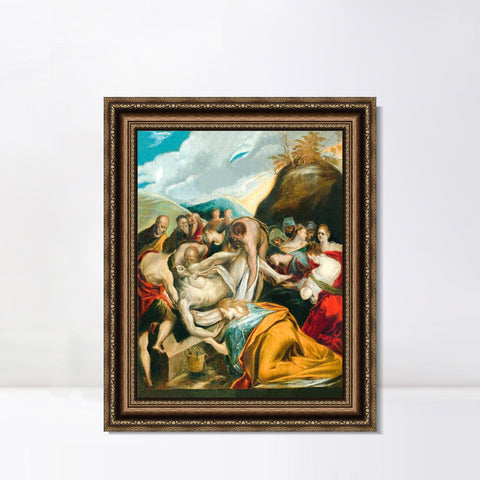 INVIN ART Framed Canvas Art Giclee Print Series#077 by El Greco Wall Art Living Room Home Office Decorations