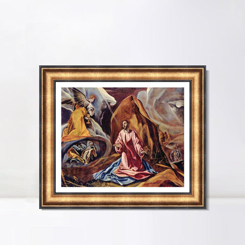 INVIN ART Framed Canvas Art Giclee Print Series#084 by El Greco Wall Art Living Room Home Office Decorations