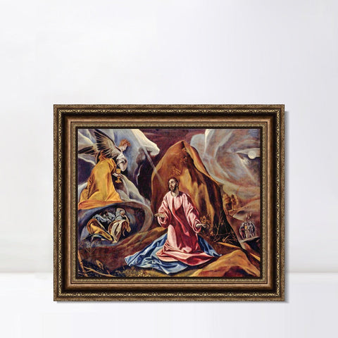 INVIN ART Framed Canvas Art Giclee Print Series#084 by El Greco Wall Art Living Room Home Office Decorations