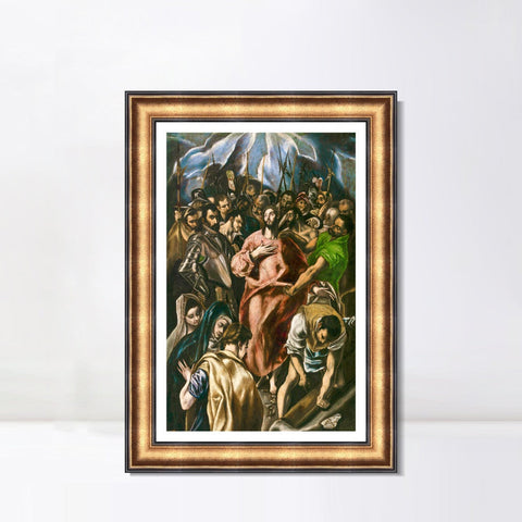 INVIN ART Framed Canvas Art Giclee Print Series#086 by El Greco Wall Art Living Room Home Office Decorations
