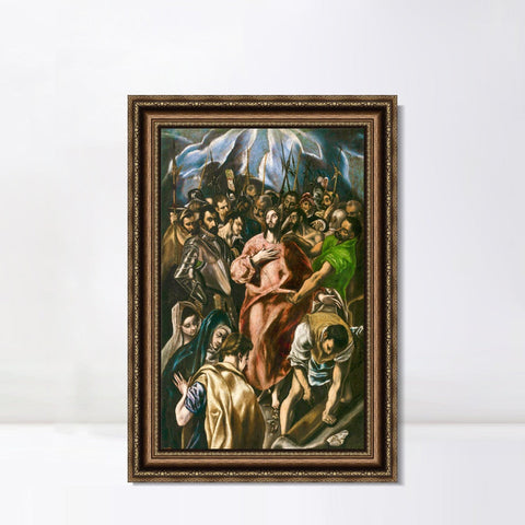 INVIN ART Framed Canvas Art Giclee Print Series#086 by El Greco Wall Art Living Room Home Office Decorations