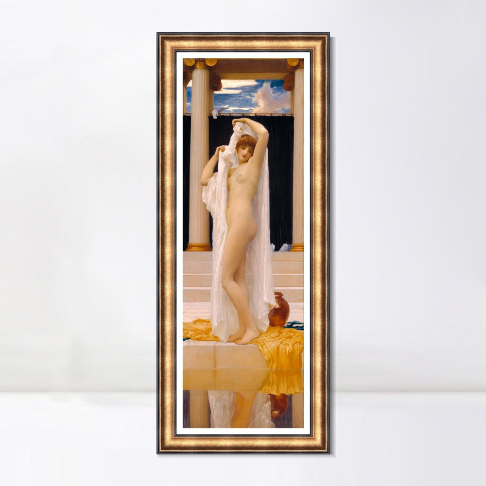 INVIN ART Framed Canvas Art Giclee Print Daedalus And Icarus by Lord Frederick Leighton Wall Art