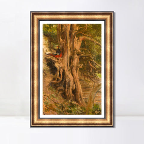 INVIN ART Framed Canvas Art Giclee Print Series#014 by Lord Frederick Leighton Wall Art Living Room Home Office Decorations