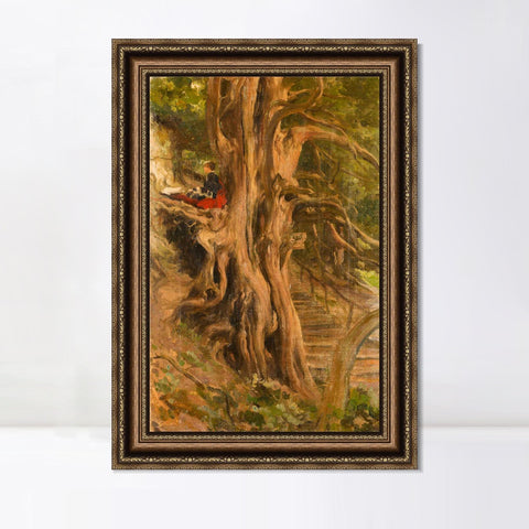 INVIN ART Framed Canvas Art Giclee Print Series#014 by Lord Frederick Leighton Wall Art Living Room Home Office Decorations