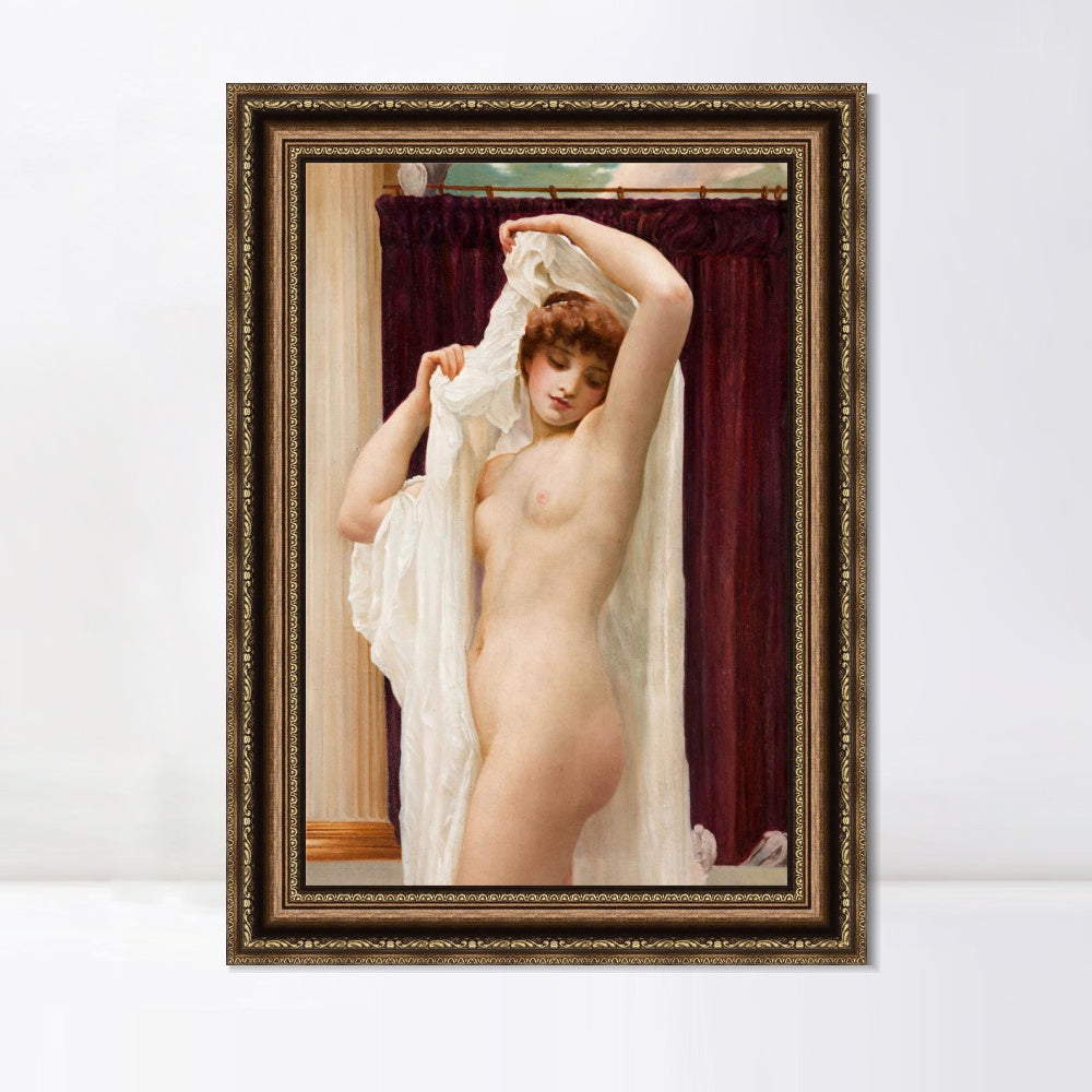 INVIN ART Framed Canvas Art Giclee Print daedalus and icarus#021 by Lord Frederick Leighton Wall Art