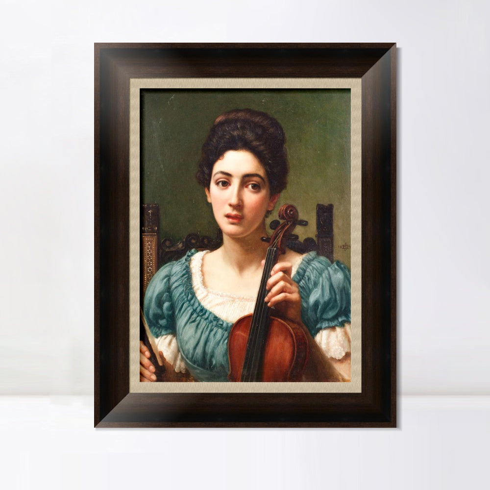INVIN ART Framed Canvas Art Giclee Print Series#024 by Lord Frederick Leighton Wall Art