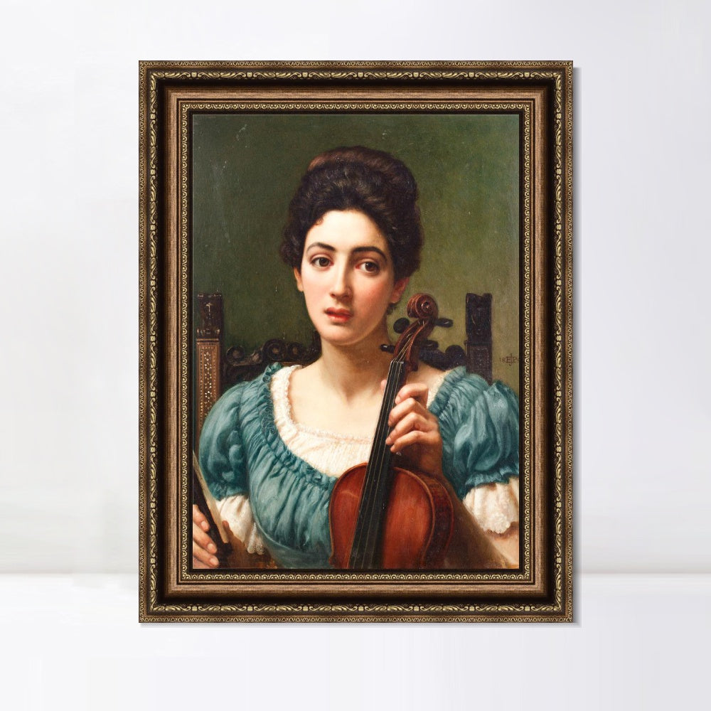 INVIN ART Framed Canvas Art Giclee Print Series#024 by Lord Frederick Leighton Wall Art