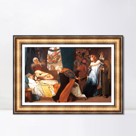 INVIN ART Framed Canvas Art Giclee Print Series#026 by Lord Frederick Leighton Wall Art Living Room Home Office Decorations