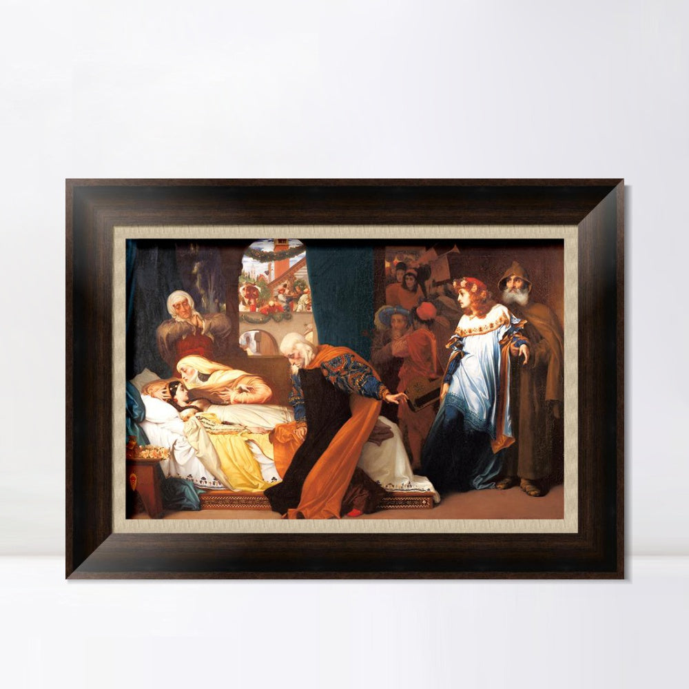 INVIN ART Framed Canvas Art Giclee Print Series#026 by Lord Frederick Leighton Wall Art