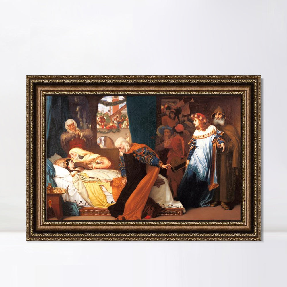 INVIN ART Framed Canvas Art Giclee Print Series#026 by Lord Frederick Leighton Wall Art