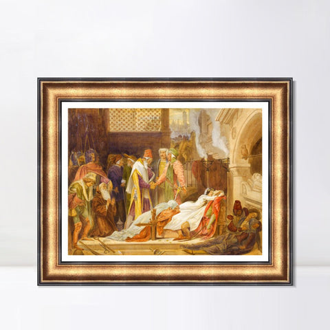 INVIN ART Framed Canvas Art Giclee Print Series#028 by Lord Frederick Leighton Wall Art Living Room Home Office Decorations