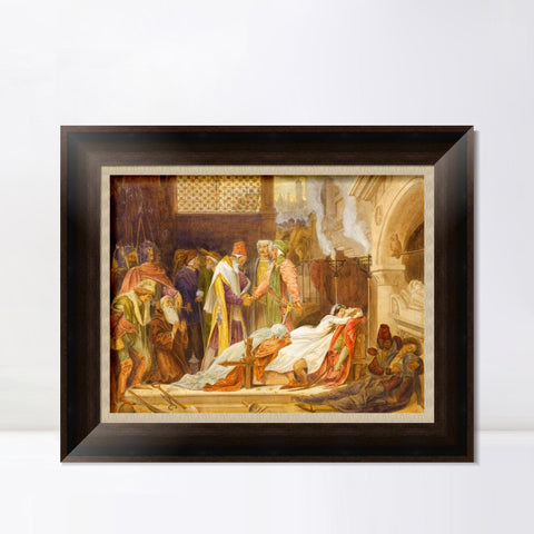 INVIN ART Framed Canvas Art Giclee Print Series#028 by Lord Frederick Leighton Wall Art Living Room Home Office Decorations