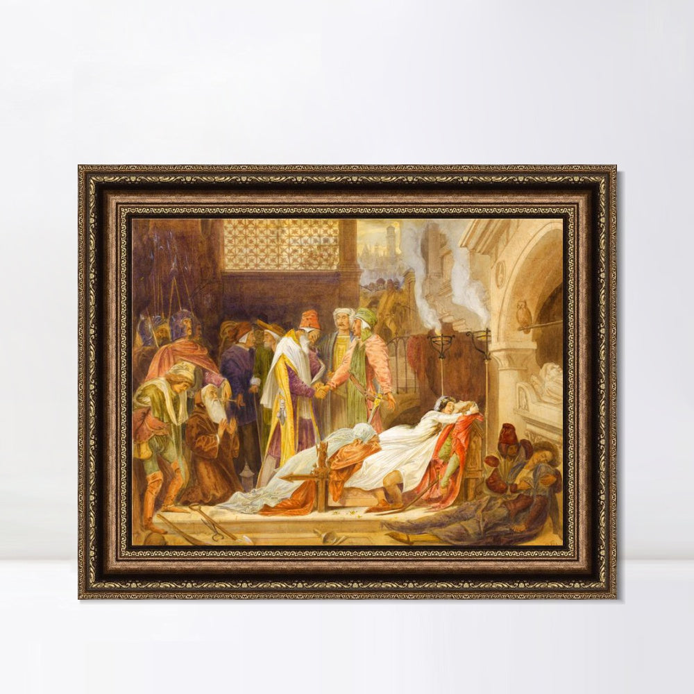 INVIN ART Framed Canvas Art Giclee Print Series#028 by Lord Frederick Leighton Wall Art