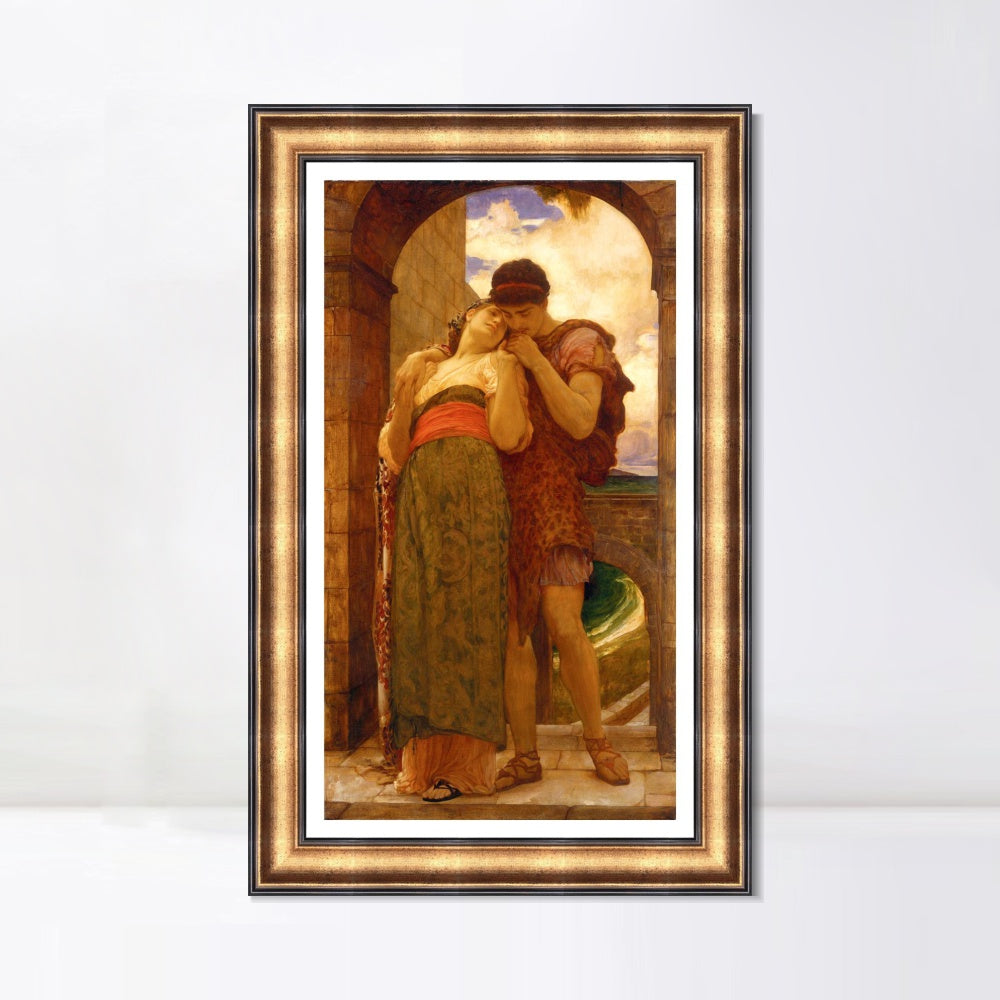 INVIN ART Framed Canvas Art Giclee Print Wedded by Lord Frederick Leighton Wall Art