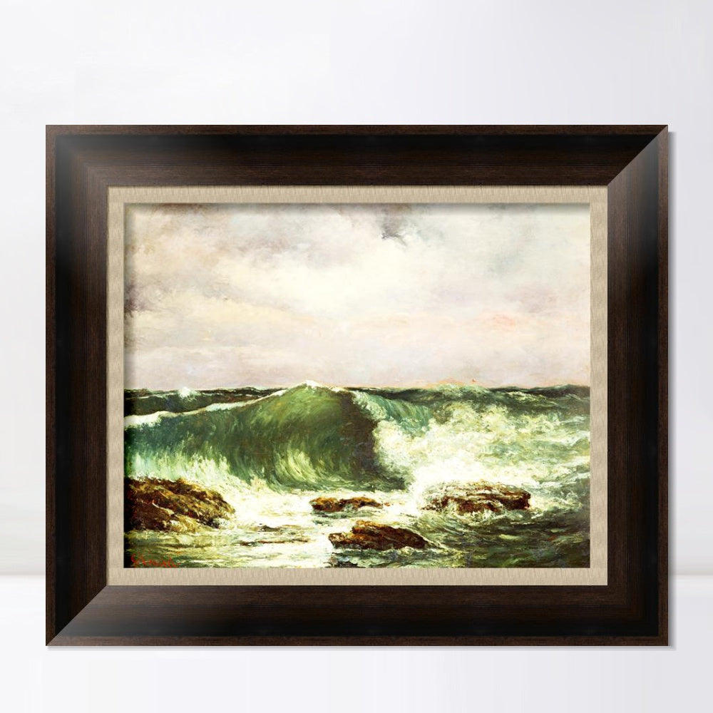 INVIN ART Framed Canvas Art Giclee Print Series#009 by Gustave Courbet Wall Art