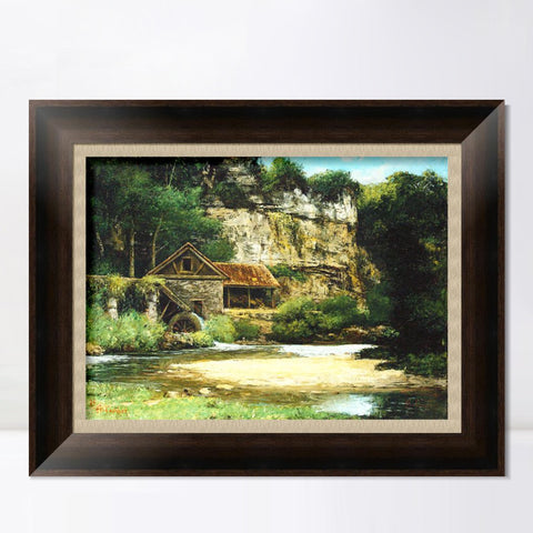 INVIN ART Framed Canvas Art Giclee Print Series#013 by Gustave Courbet Wall Art Living Room Home Office Decorations
