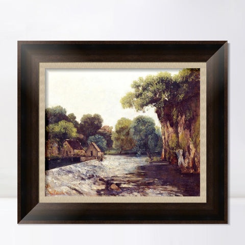 INVIN ART Framed Canvas Art Giclee Print Series#018 by Gustave Courbet Wall Art Living Room Home Office Decorations
